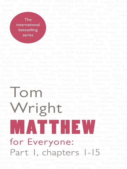 Cover image for Matthew for Everyone Part 1